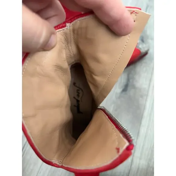 Free People women’s Brayden red cowboy western boots size 39/8.5 or 9 us - Picture 6 of 7